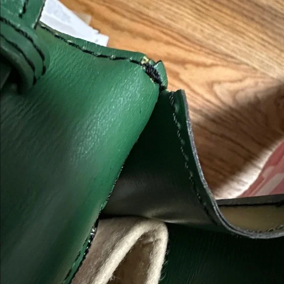 Louis Vuitton Green Crossbody Bag with Gold Clasp. Comes with COA. PRE-OWNED. - Picture 12 of 12